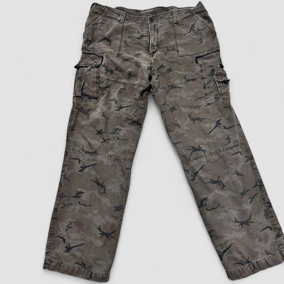Guide Gear Mens 42x32 Camo Hunting Hiking Gorpcore Cargo Pants Lined 100% Cotton - Picture 1 of 10